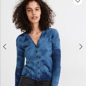 Madewell tie dye cashmere sweater